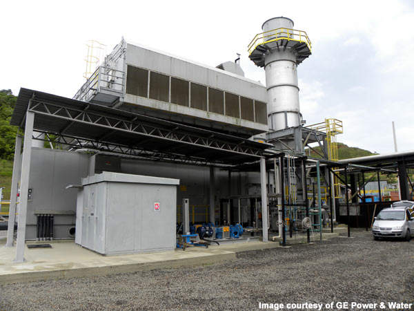 The 87MW power plant uses ethanol derived from sugar.