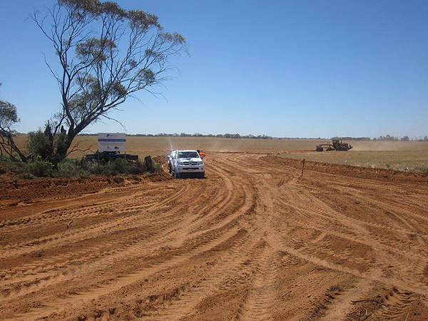 Solar Systems commenced construction on the Mildura solar demonstration pilot plant in December 2011. Image courtesy of Silex Systems.