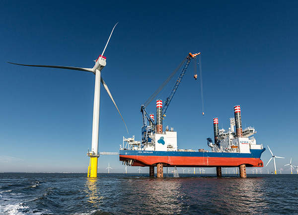 A2SEA’s offshore vessel Sea Installer was used for the installation of turbines of the Gunfleet Sands 3 demonstration project.